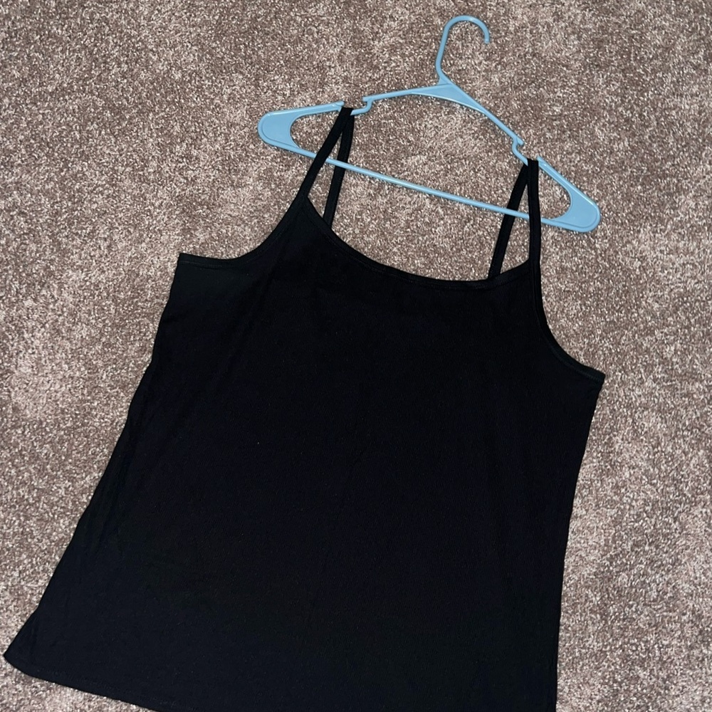 Women's Black Spaghetti Strap Top